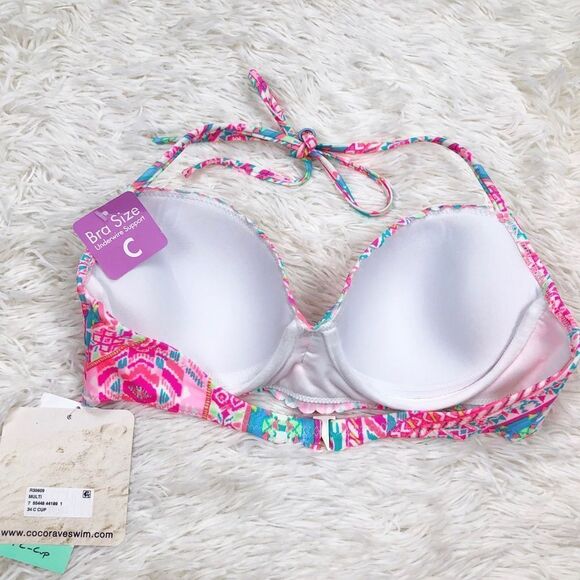 Coco Rave Nixie Bandeau Top Pink size 34C - Picture 3 of 7